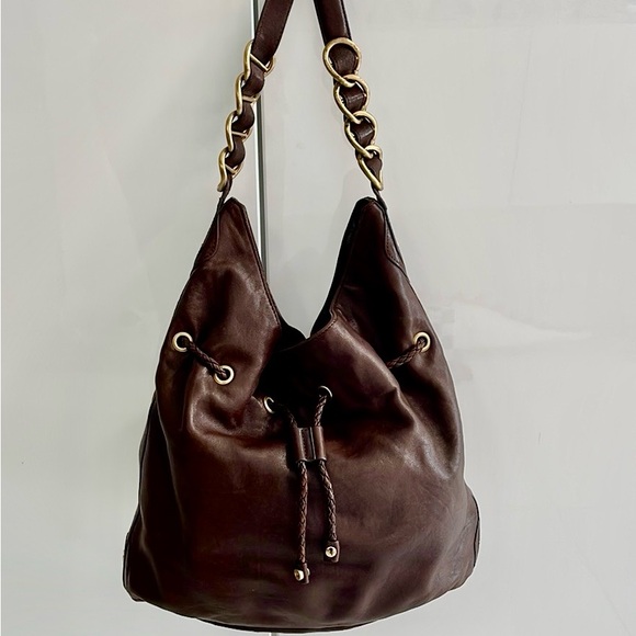 Elaine Turner Handbags - Elaine Turner Chocolate Brown, Hobo Shoulder Bag, Butter Soft Leather.Delicious